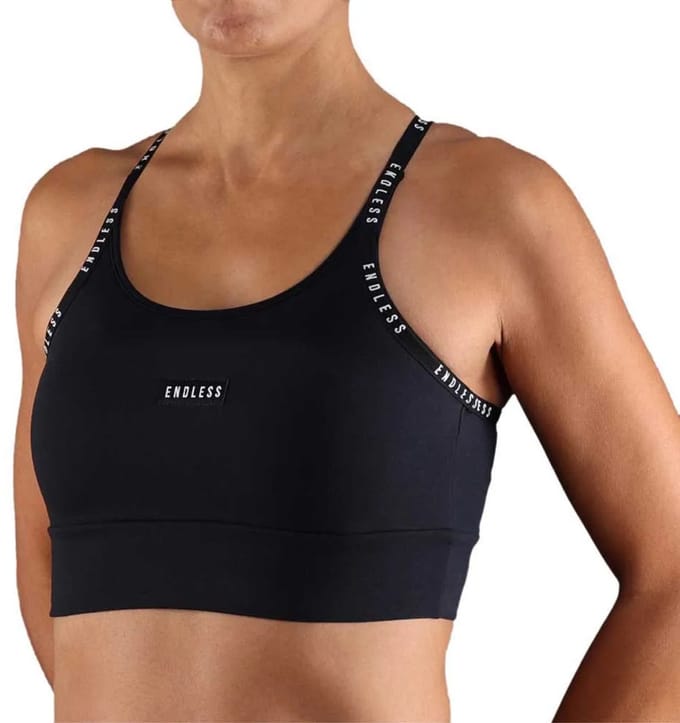 Endless Ash Sport-top Zwart L Vrouw