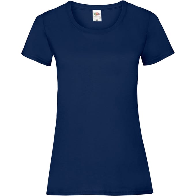 Fruit of the Loom Dames/Dames Valueweight T-Shirt (Marine)