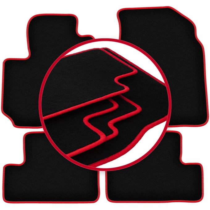 CARLUX-RED automatten voor: Toyota RAV4 II FL 5-deurs (2003-2005)