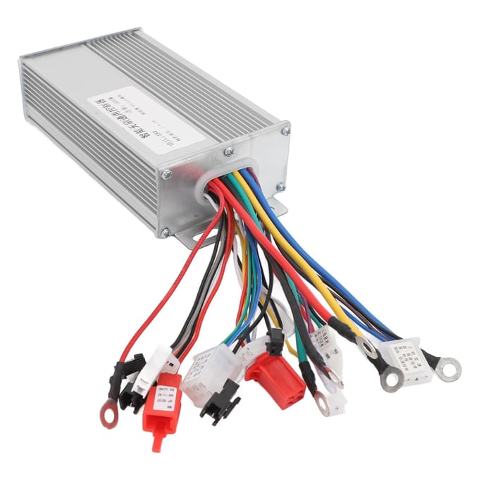 48V 500W Borstelloze Controller Snelheidsregeling Aluminiumlegering Borstelloze Motorcontroller voor Elektrische white