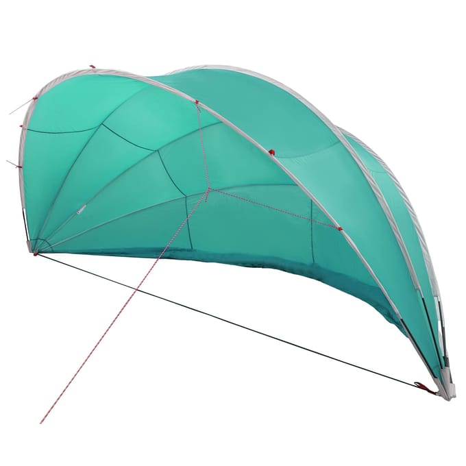 vidaXL - Zwembadkoepel - 500 - x - 500 - x - 236 - cm - 185T - polyester - met - PU-coating