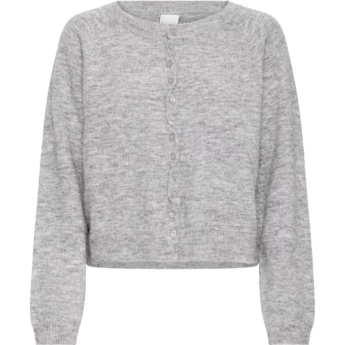 Regular fit gebreid jack van wolmix model 'SAGE'
