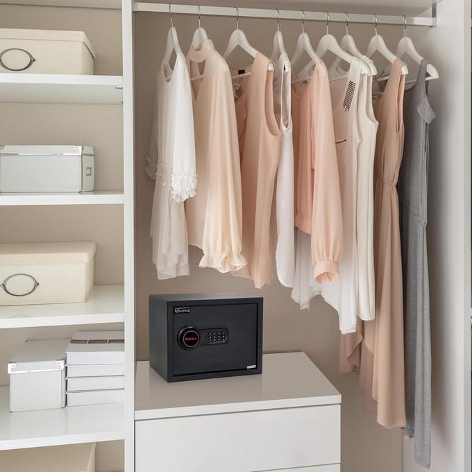 Compacte Kluis met Elektronisch Cijferslot en Noodsleutel - 27 Liter Opslag