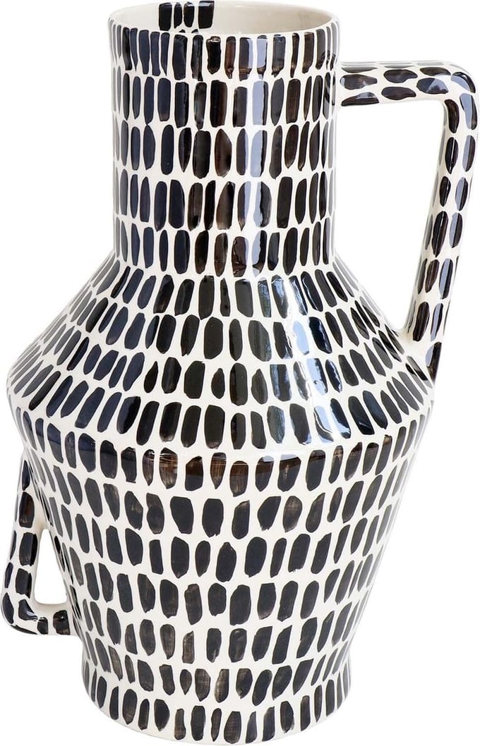 Return to Sender Vaas - L45 cm - Wedges - Handgeschilderd