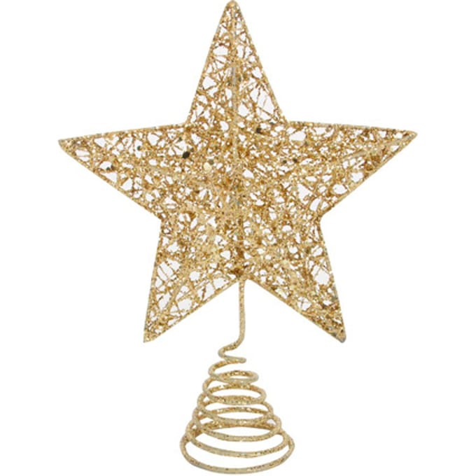 Gisela Graham Gouden Glitter Topster