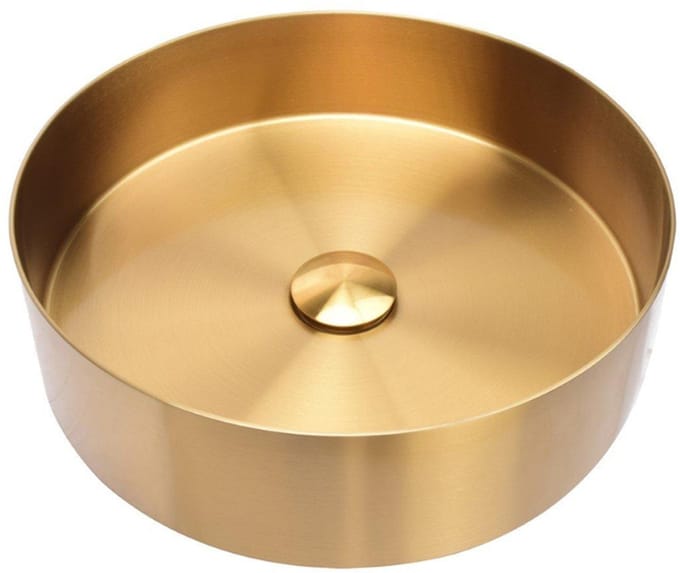 Differnz waskom 40x40x11cm RVS goud