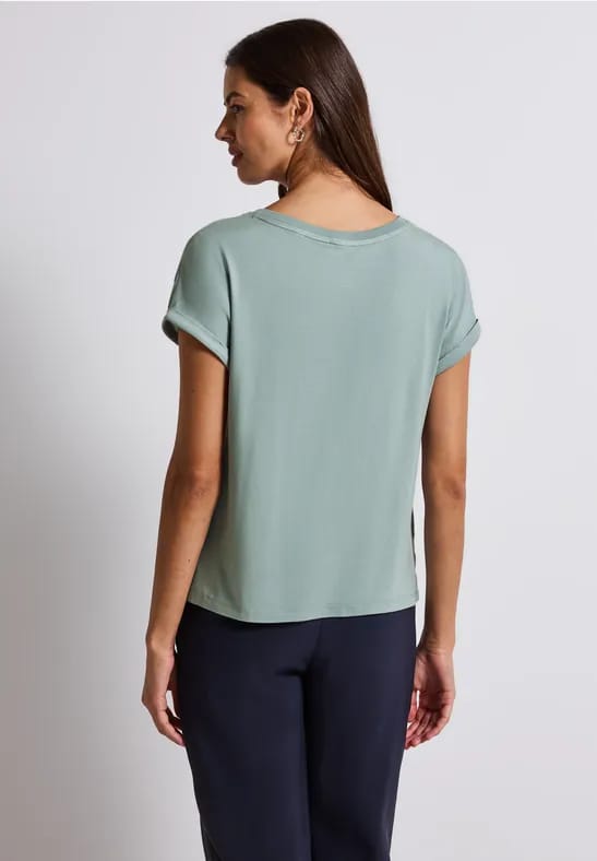 Gestructureerd gemengd shirt