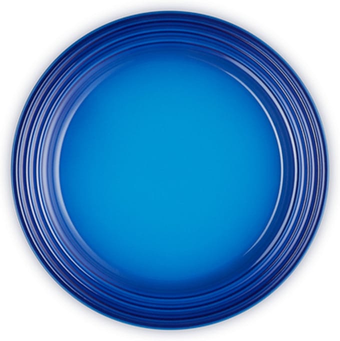 Le Creuset 4 aardewerken ontbijtborden Azure 22cm