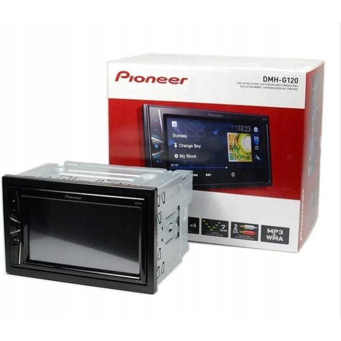 Pioneer DMH-G220BT – 2-DIN multimedia autoradio met 6,2″ touchscreen, Bluetooth & USB – 13-bands equalizer – Mechavrij