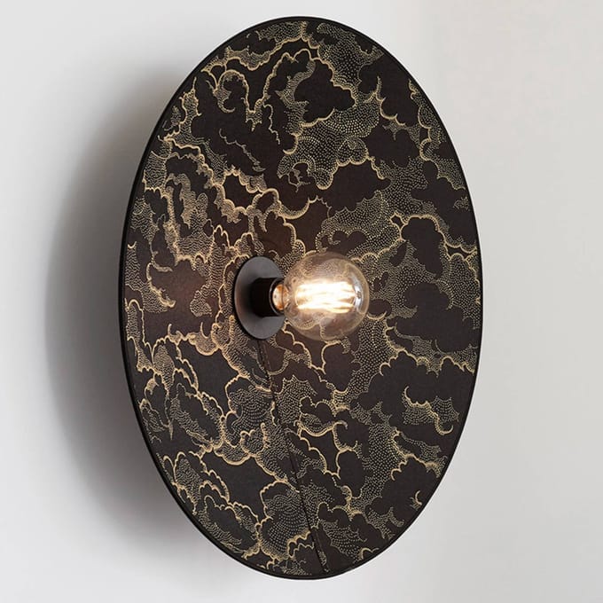 MARKET SET Gatsby wandlamp kumo zwart Ø 60 cm