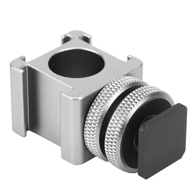 Camera Drie Koppen Flitsschoen Mount Invullicht Microfoon Monitorstandaard Cold Shoe Accessoire white
