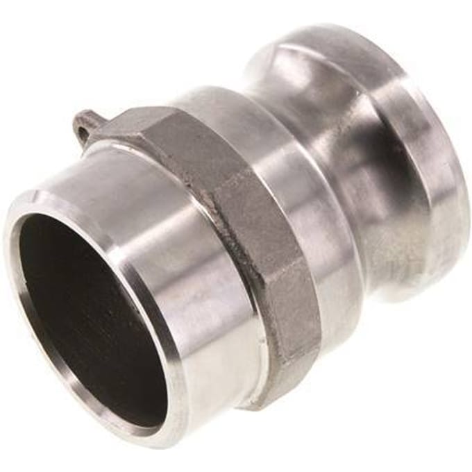 Camlock DN 50 (2'') Koppeling RVS met lasuiteinde (60.3 mm) Type F (AS) MIL-C-27487