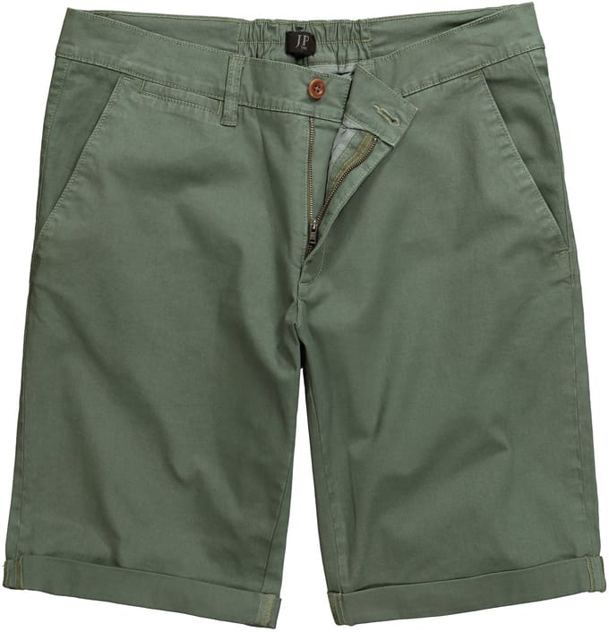 JP 1880 - Heren - Chino-bermuda Buik-Fit Regular Fit - Grijs groen - Maat 54
