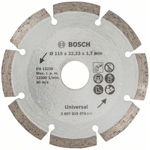 Bosch - Diamantdoorslijpschijf Universal 115 x 22 x 1,7 x 7,0 mm
