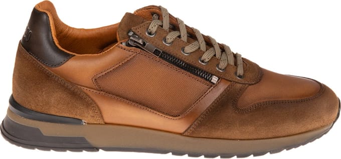 Berkelmans | Trenton | Cognac veterschoen | Leer | Maat 47