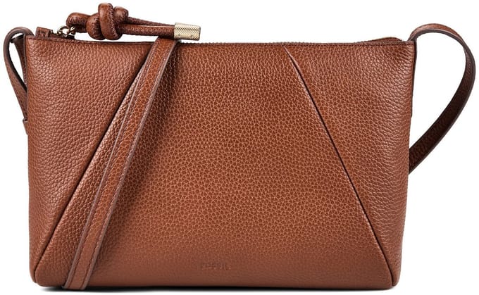 Fossil Willa Crossbody tas Leder 25.5 cm - Dames - medium brown