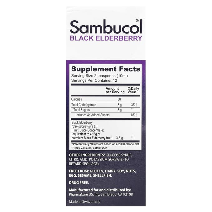 Sambucol, Sureau Noir, Formule Originale, 4 fl oz (120 ml)