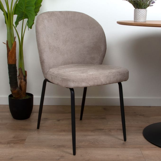 Milton & Oldbrook Eetkamerstoel Arvika Taupe