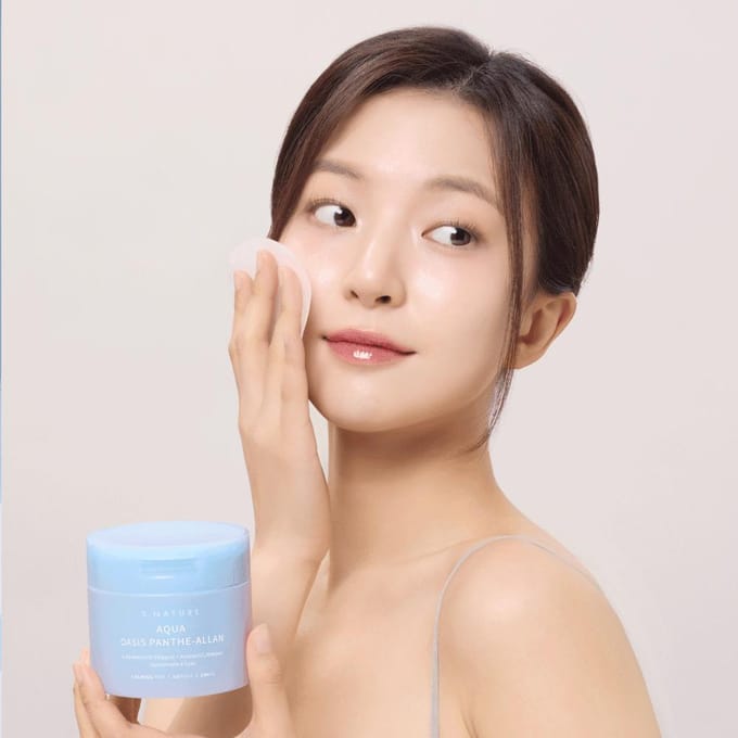 [S.NATURE] Aqua Oasis Panthe-Allan Calming Pad 60EA white