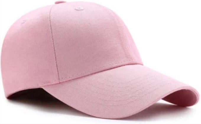 *** Baseball cap - 6 panelen - Lichtroze - Pet - Katoen - Baseballcap - Verstelbaar - Unisex - Petten - Cap van Heble® ***
