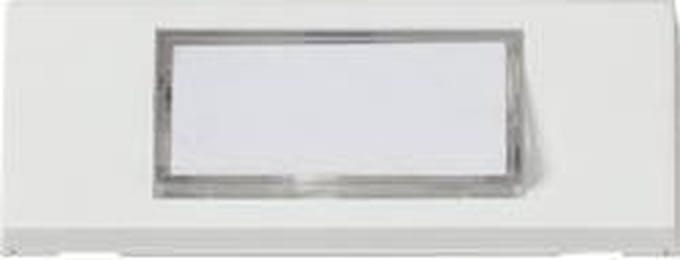 Heidemann 70060 Belplaat Met naambord 1-voudig Zuiver wit 24 V/1 A