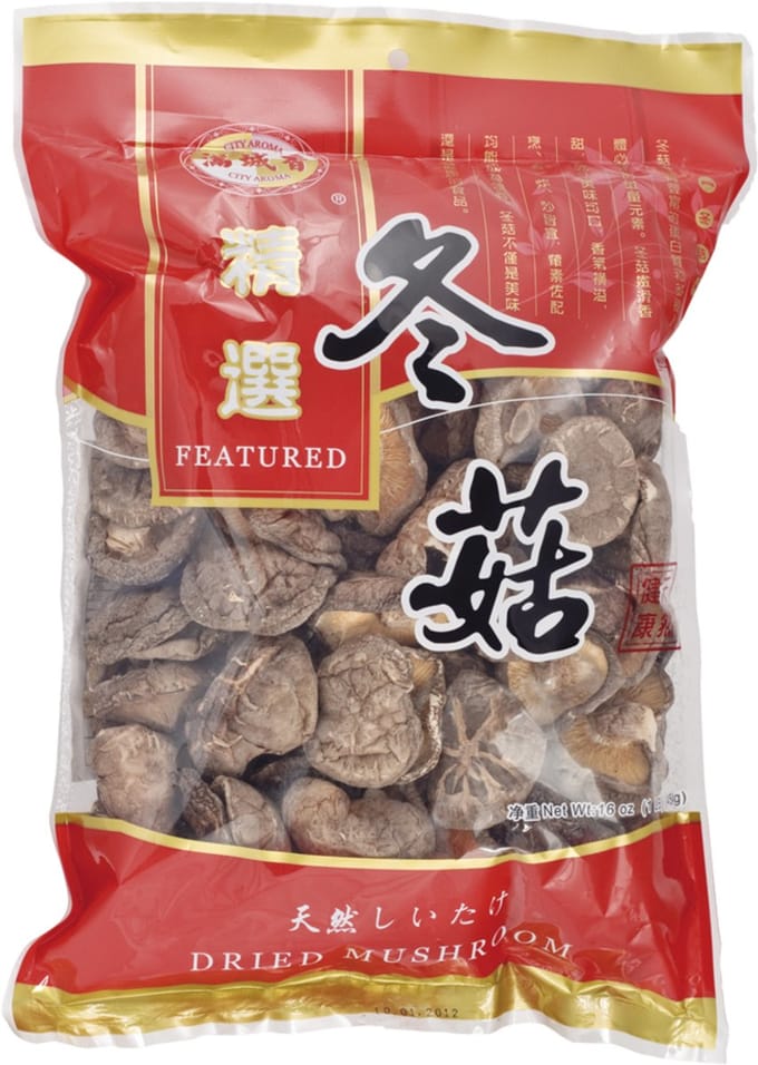 City Aroma Shiitake Paddestoelen (Gedroogd) 12 x 454 g