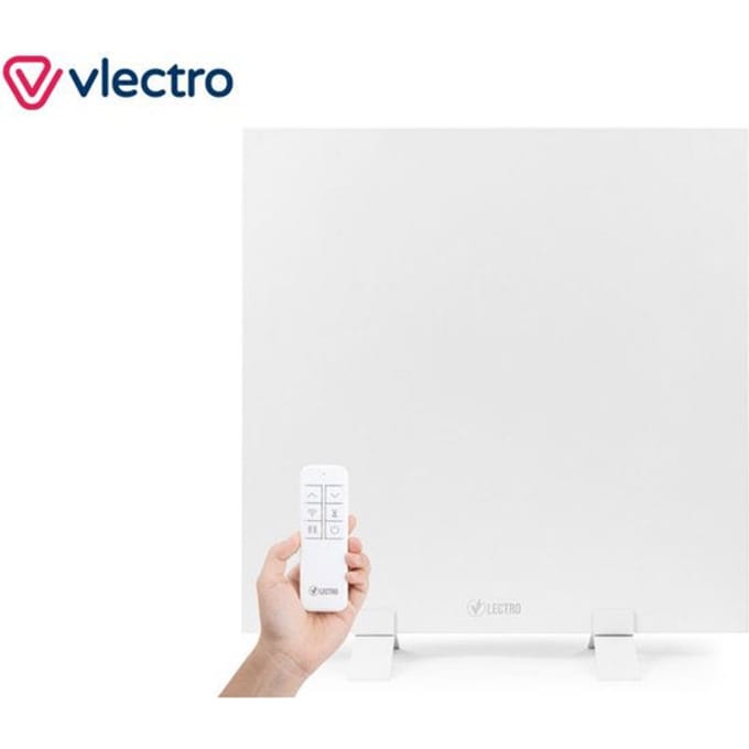 Vlectro - Slim infraroodverwarmingspaneel met instelbare timer - 350 W