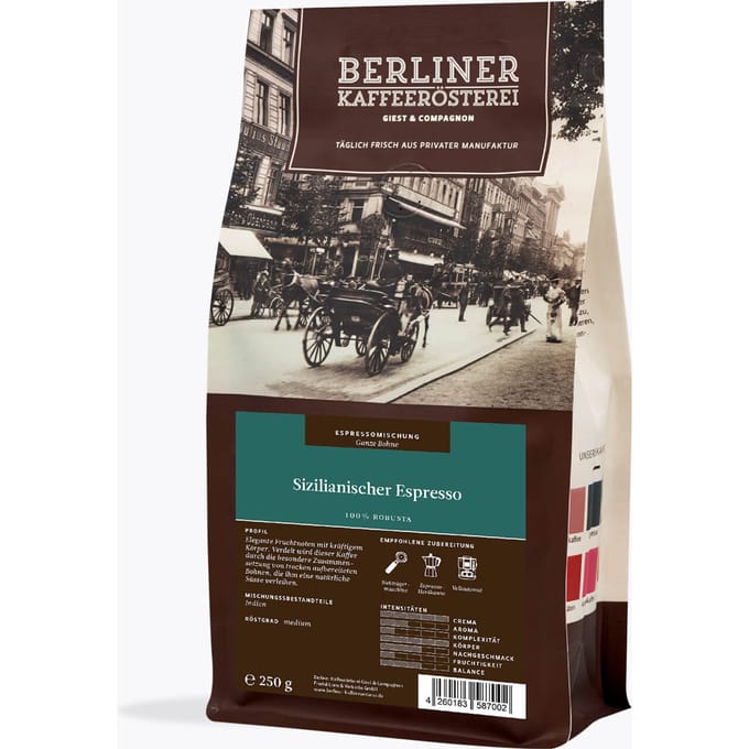 Berliner Kaffeerösterei Siciliaanse Espresso 250g