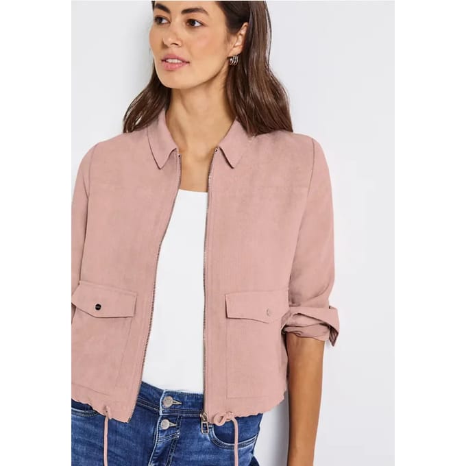 Corduroy jas met rits