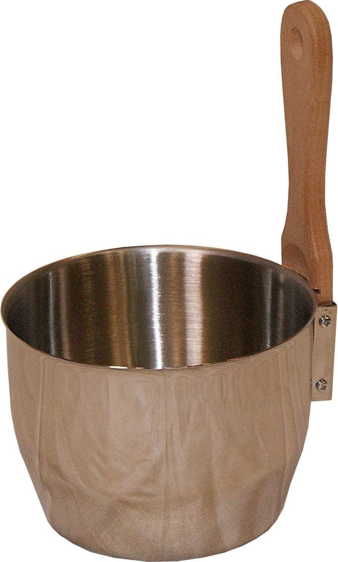 Saunia - Sauna emmer en lepel - RVS - 4,5L