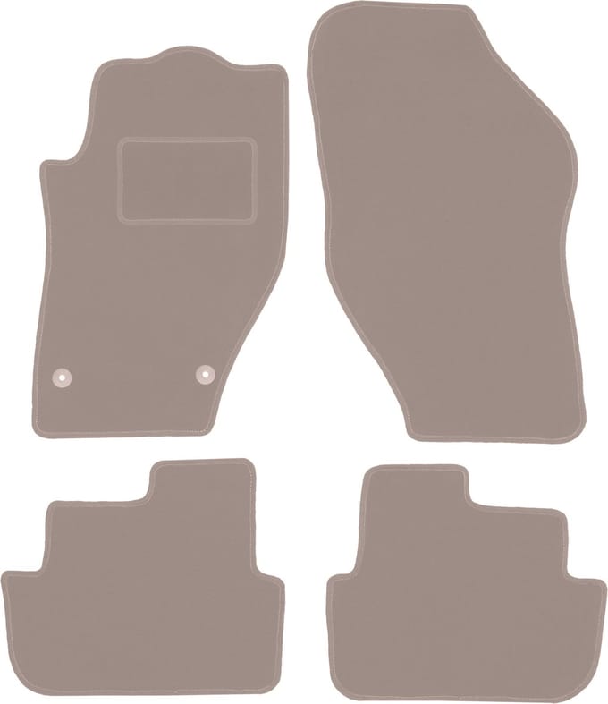 Beige veloursmatten voor: Peugeot 308 CC cabrio (2007-2013)
