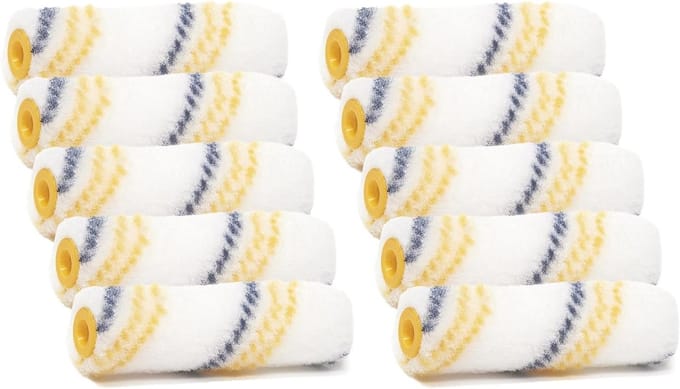 Schilder Lakrollers - Verfrollen set - Gladde oppervlakken - Pluisarm vezels - 15 cm breed - Wit