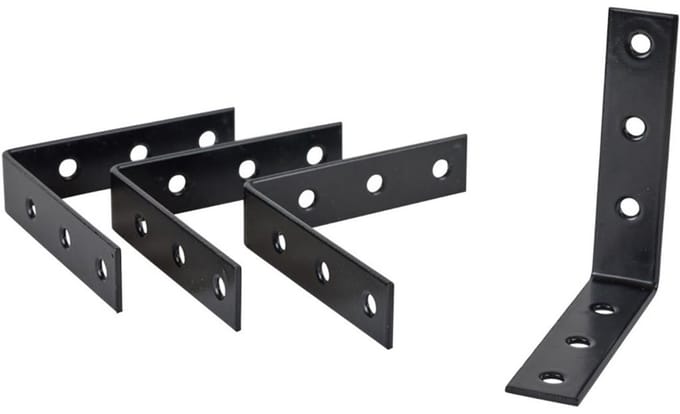 Stoelhoek - 85 mm - Zwart (4 stuks)