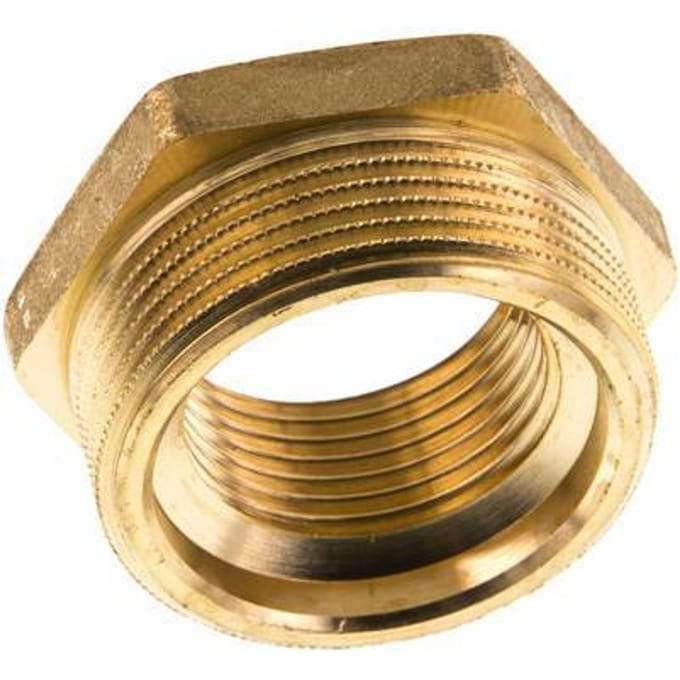 G 1'' x G 1 1/2'' F/M Messing Verloopring 16 Bar - FL2S-FM-B-100G-112G