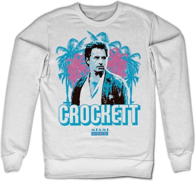 Miami Vice Crockett Palms-sweatshirt White
