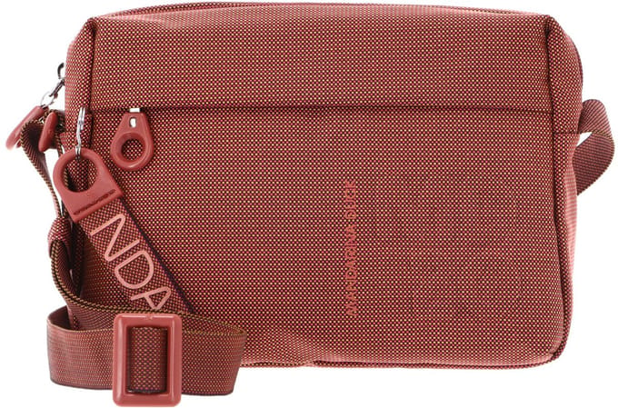 MANDARINA DUCK schoudertas MD20 Crossover Bag Pecan Nut lichtrood