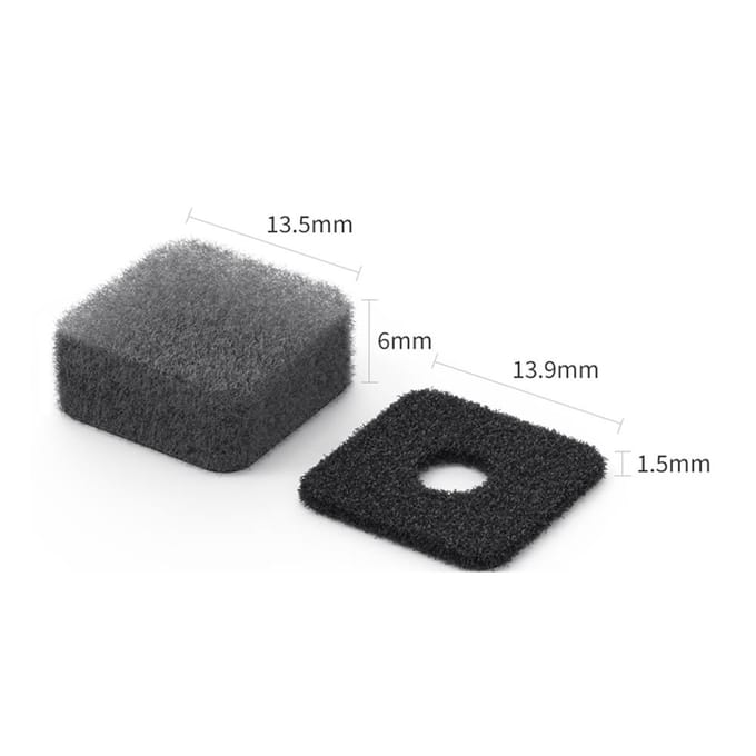 VRIG Mic Wind Muff Microfoon Windscherm Microfoon Windscherm Vervanging voor Insta360 X4/X3 grijs