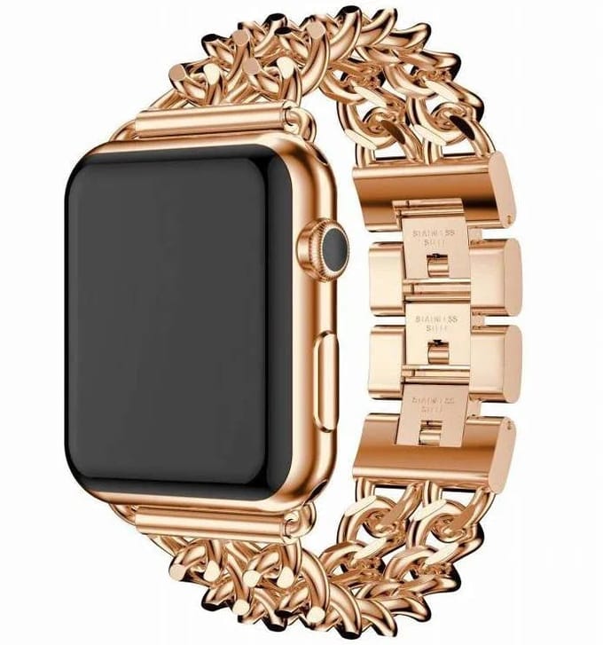 2+1 | Apple Watch Cowboy Bandje - Staal - Rose Goud