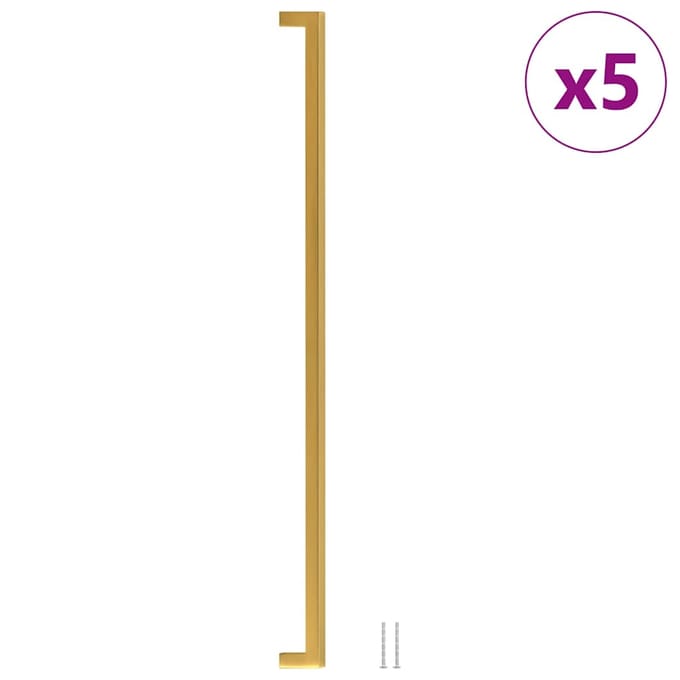 vidaXL - Handvatten - 5 - st - 480 - mm - roestvrij - staal - goudkleurig