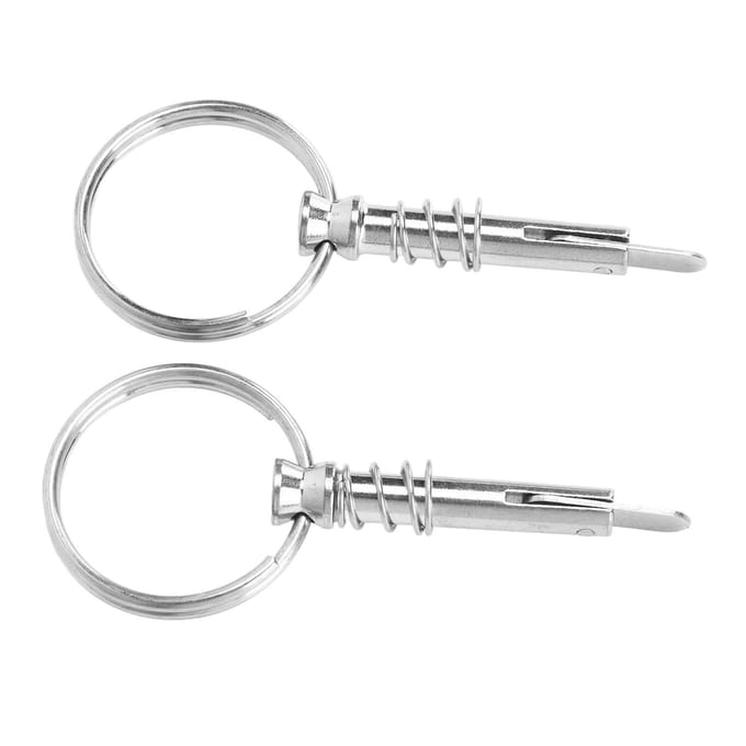 2 Stuks Snelkoppelpen RVS Scheepsbeslag Boot Biminitop Pen voor Scheepsbouw white