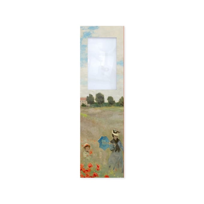 Boekenlegger met loep, Monet, Veld met klaprozen