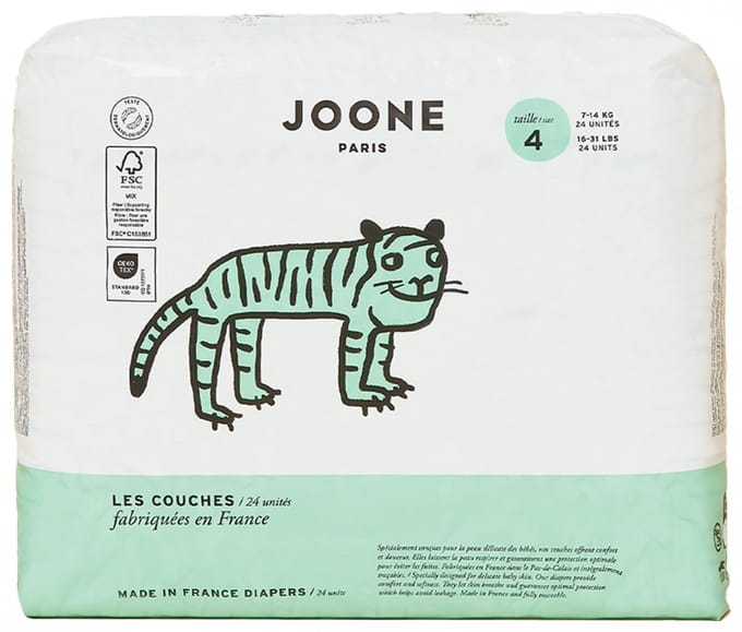 Joone Luiers Maat 4 (7-14 kg) 24 Stuks (Kleur : Brigitte Rose)