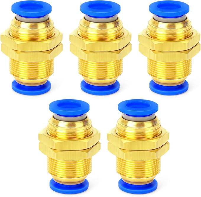 Solidchoice - Set van 5 Pneumatische Connector Koppelingen 6MM