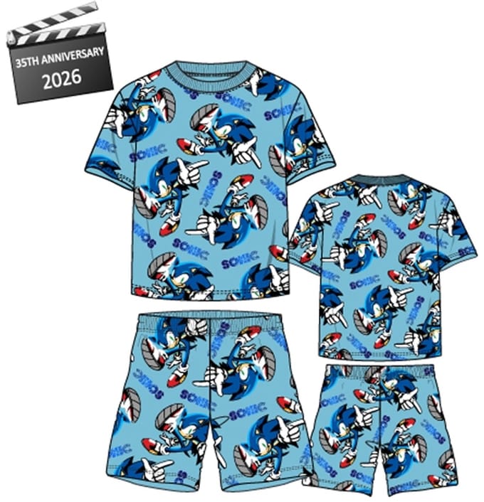 Sonic The Hedgehog Pyjama Blue Katoen Maat 152