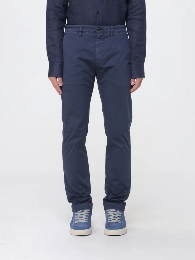 Chino man blauwe broek