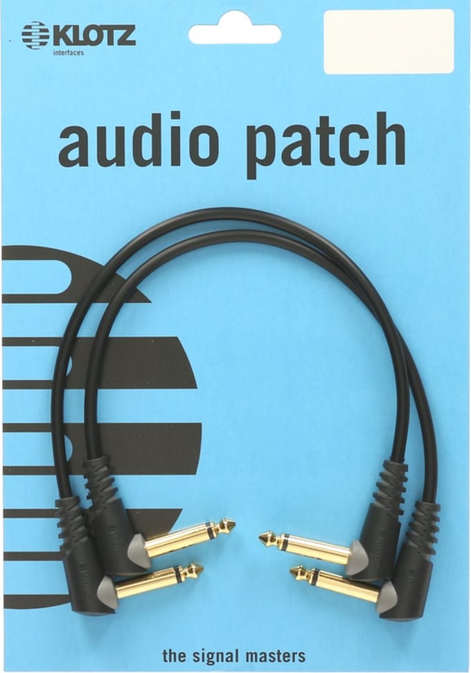 Klotz AU-AJJ0015 2x Patchkabel 0,15 m - Stereo patch kabel