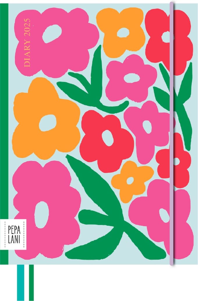 Pepa Lani diary 2025 Flower Pink&red&yellow big flowers