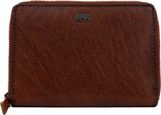 Bear Design Marijn Leren Ritsportemonnee - Cognac