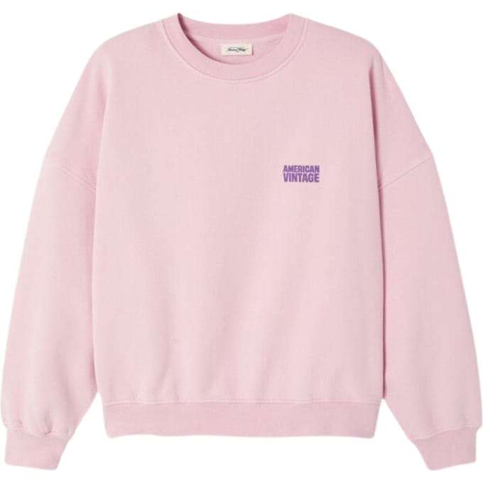 American Vintage Plizzy Sweaters Lichtroze Pli03ch26