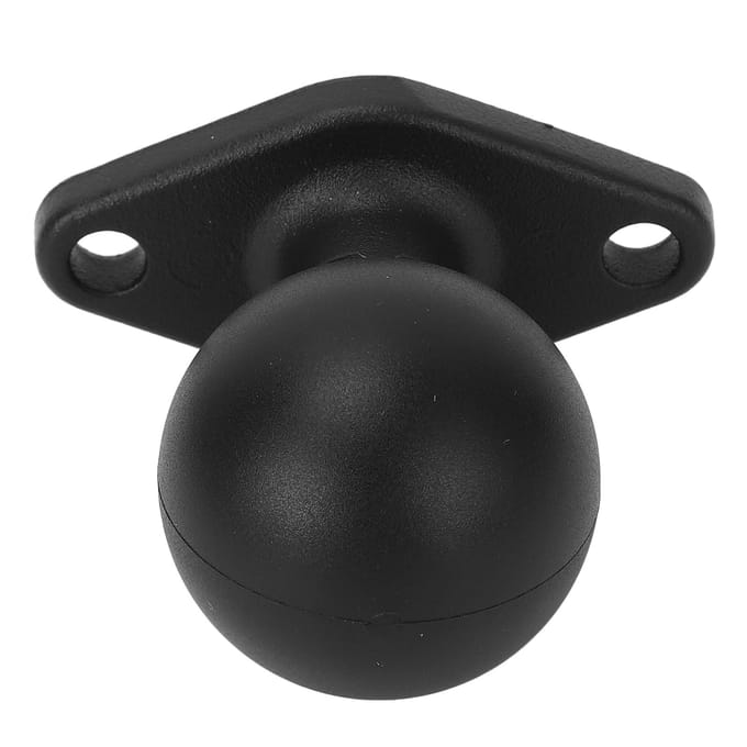 1.5in Kogelmontagebasis Geanodiseerde Aluminiumlegering Ronde Plaat met C-maat Dubbele Kogelarm voor RAM black